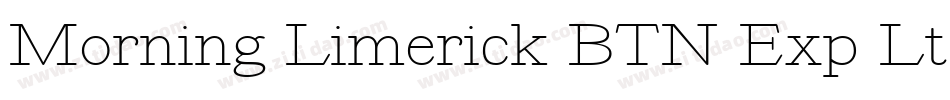 Morning Limerick BTN Exp Lt字体转换